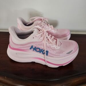 Hoka Pink Bondi 9 Size 6